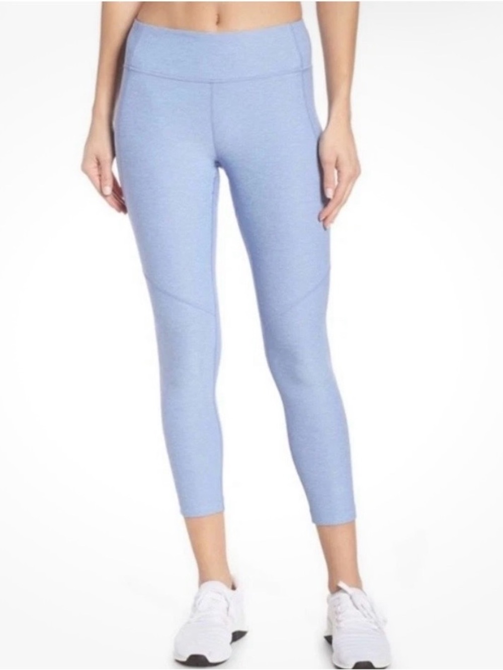 Outdoor Voices Warm Up Leggings 7/8 Mid Rise Blue Sz S Exercise Yoga Exc Cond